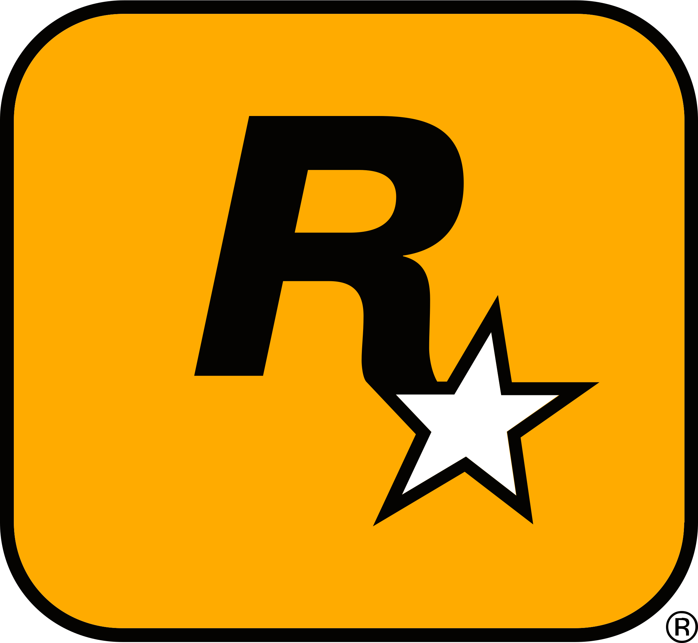 The logo for Rockstar Games.